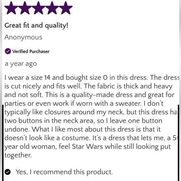 Her universe Star Wars Ashoka tano dress - Picture 11 of 12